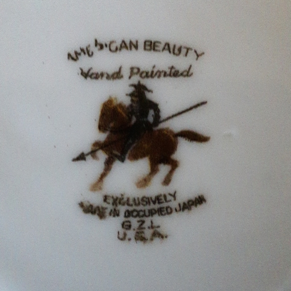 American Beauty Occupied Japan Saucer - Picture 6 of 9